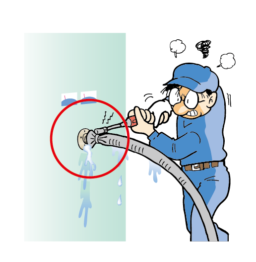 Trong trường hợp vòng kẹp ống không được siết chặt và theo thời gian, chúng có thể lỏng ra và gây rò rỉ